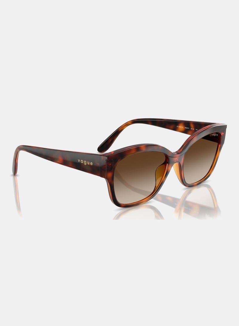 Vogue Full Rim Cat Eye Sunglasses 5638SU, 55, W656, 13 - Image 3